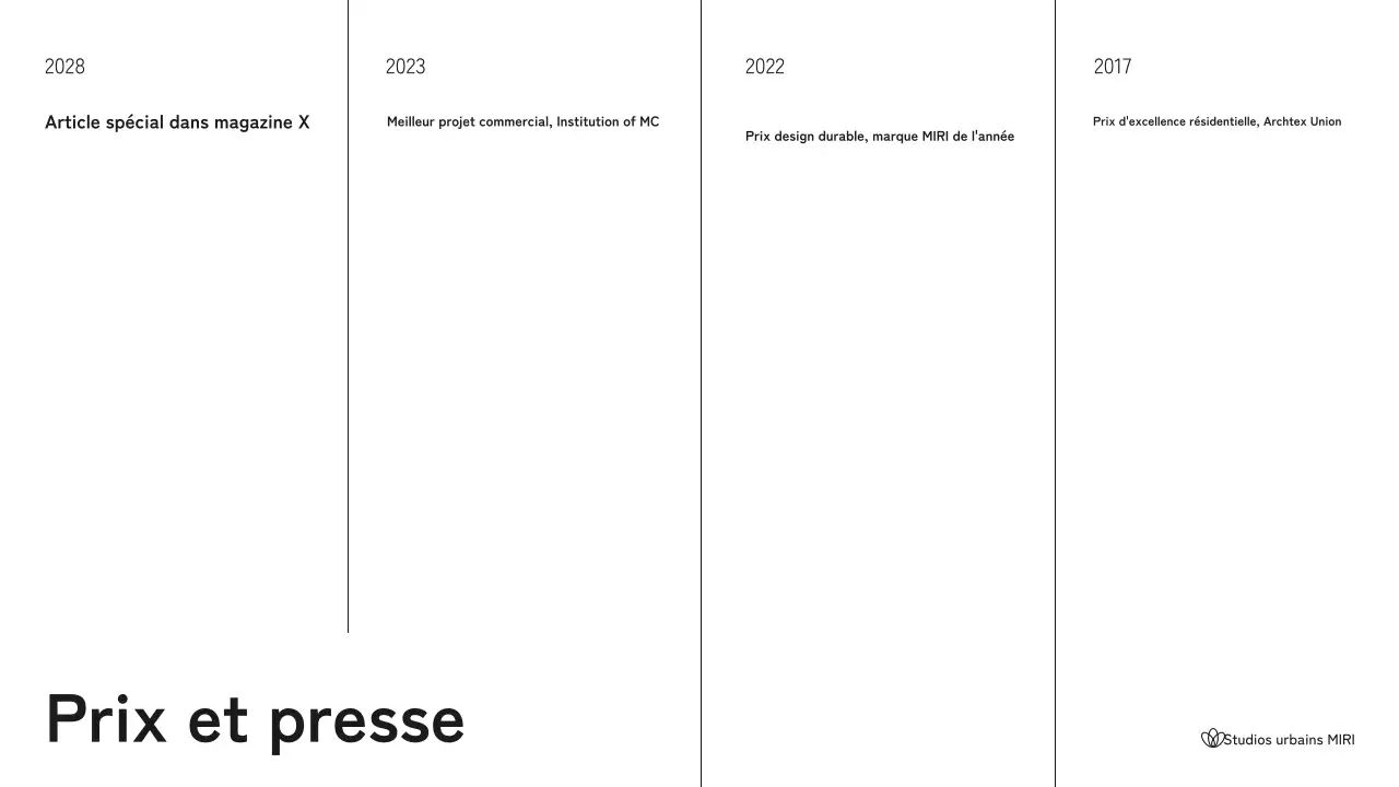 Portefeuille d'architecture moderne en noir et blanc