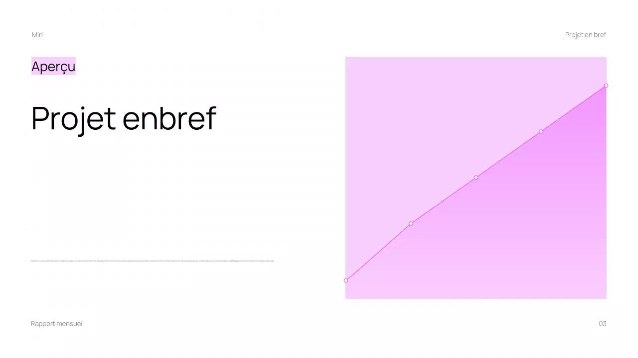 Présentation du rapport mensuel de Trendy Business