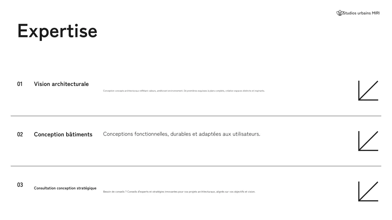 Portefeuille d'architecture moderne en noir et blanc