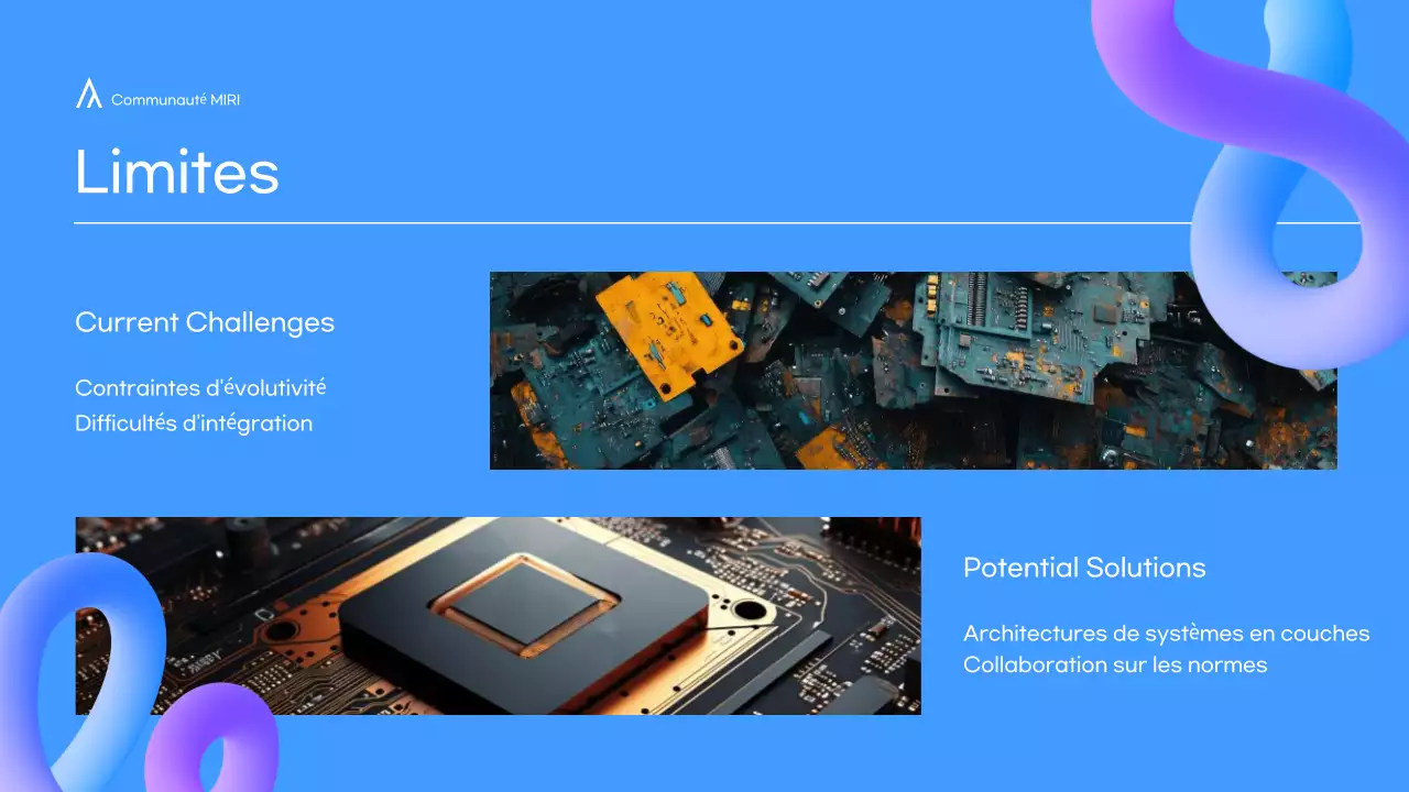 Présentation de conférence moderne, crème et formes 3D en couleur