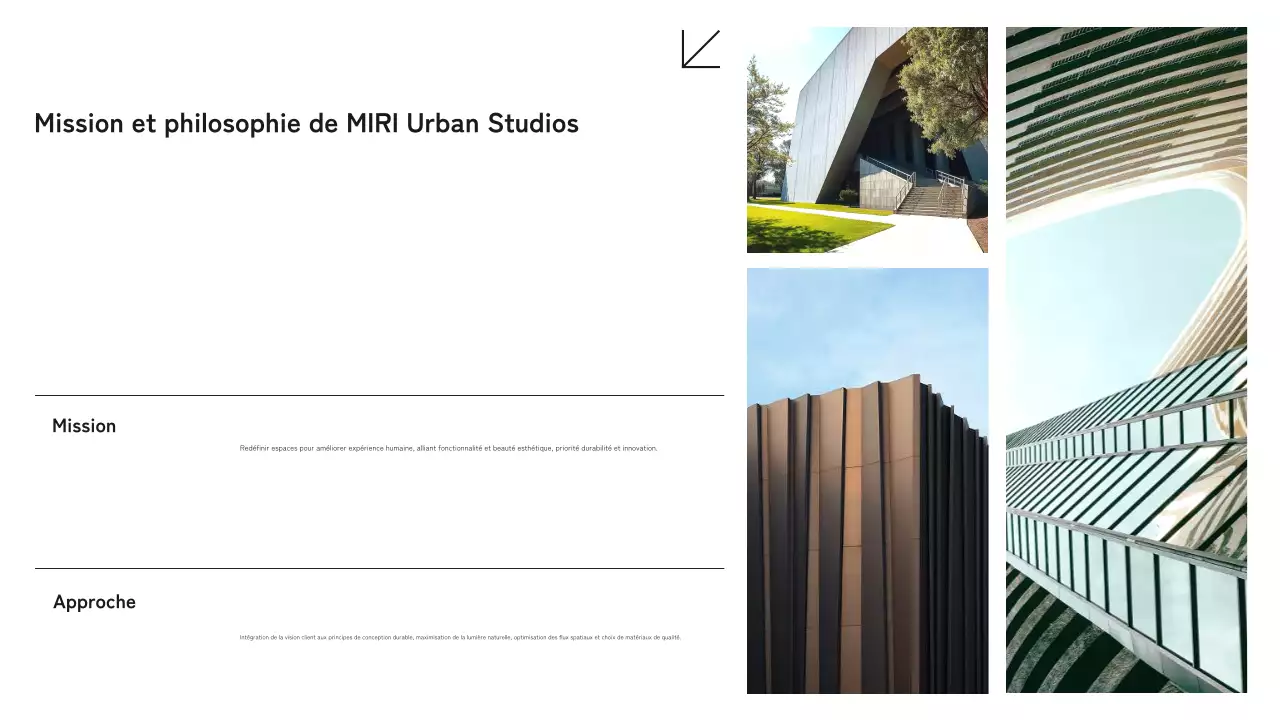 Portefeuille d'architecture moderne en noir et blanc