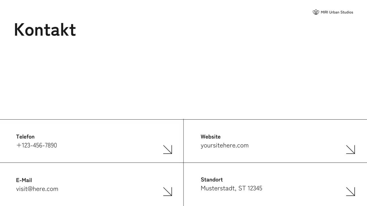 Schwarz-weißes Portfolio moderner Architektur