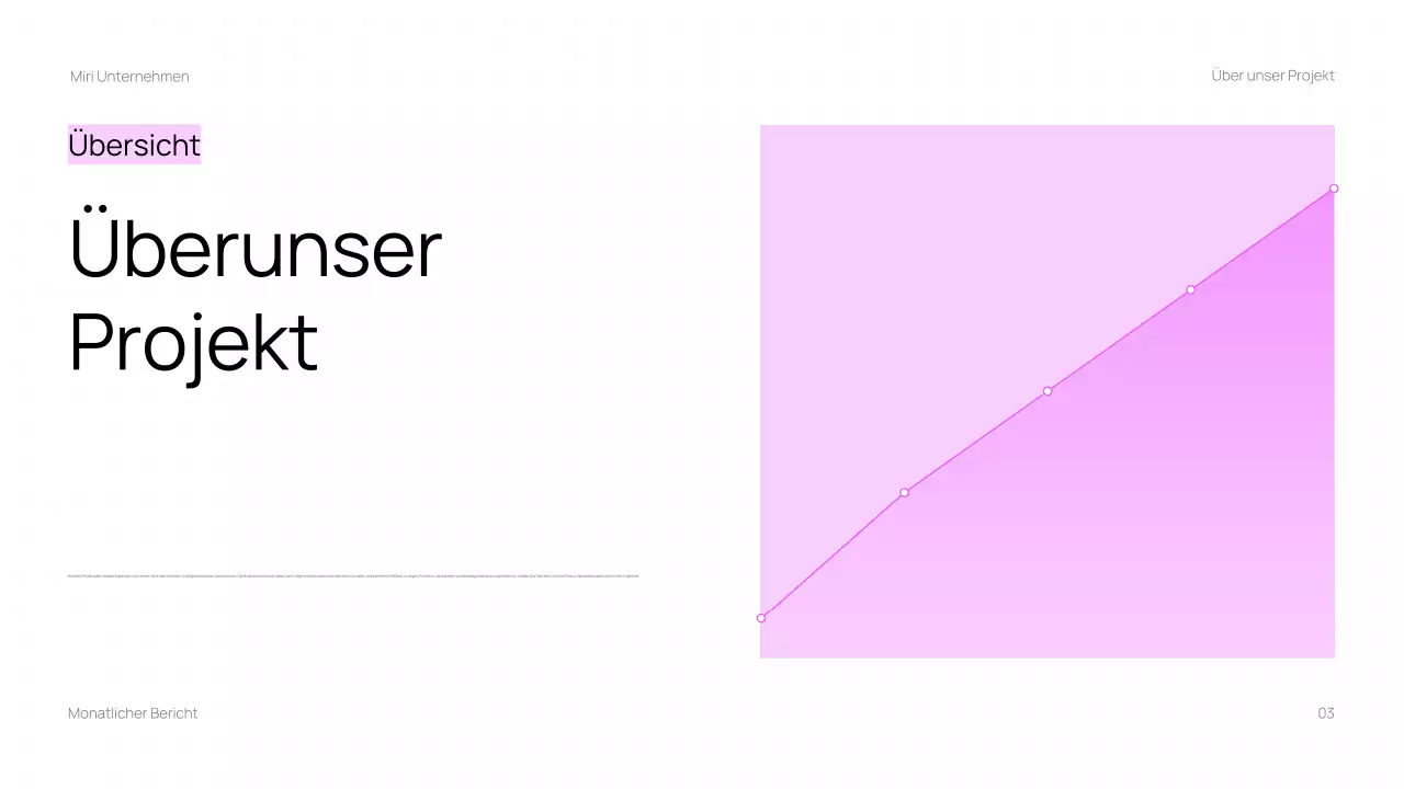 Trendy Business Monatsrückblick Bericht Präsentation