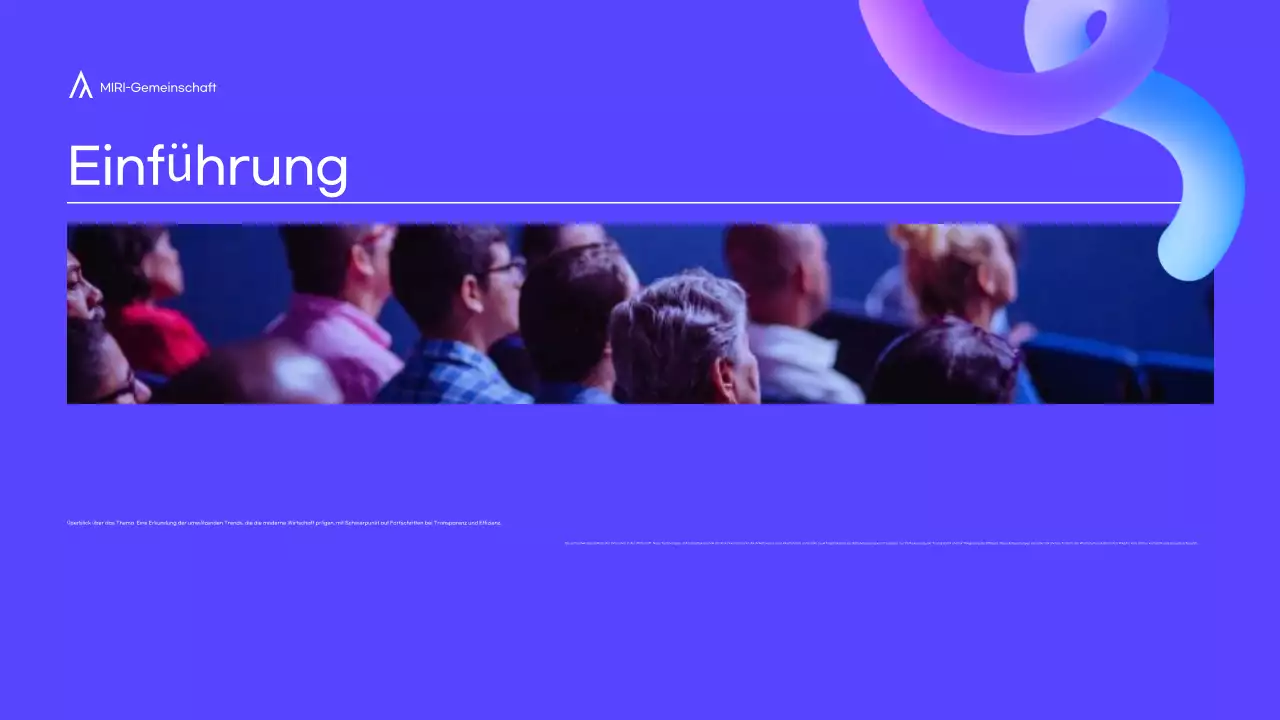 Moderne Konferenzpräsentation in Creme und 3d-Formen in voller Farbe