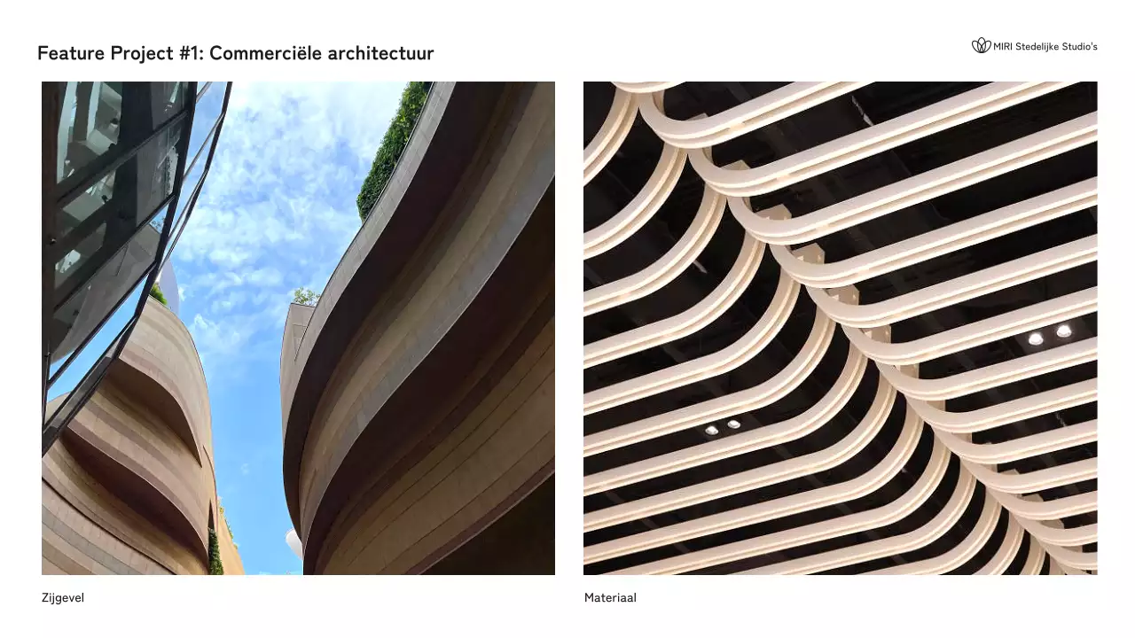 Zwart-wit portfolio moderne architectuur