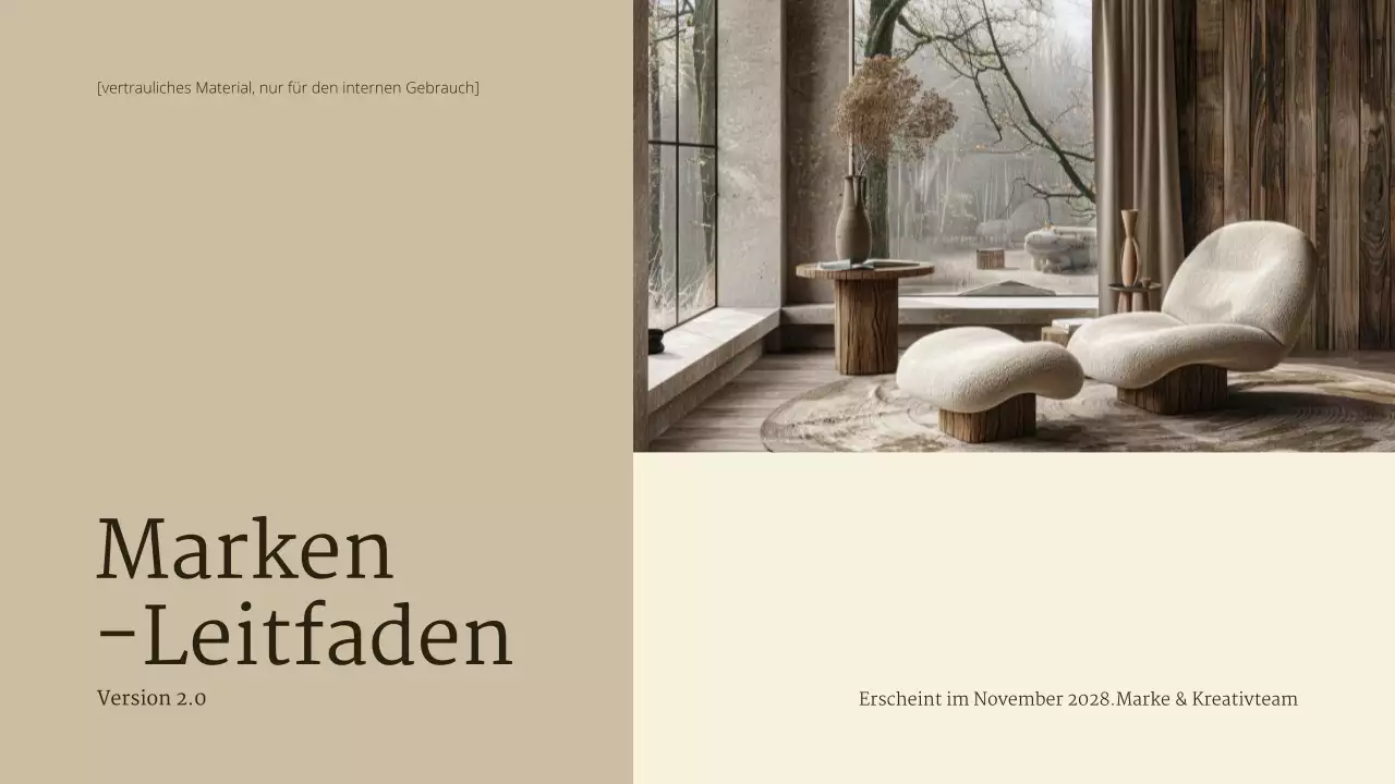 beige Markenleitlinie