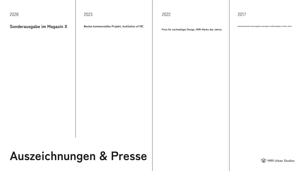 Schwarz-weißes Portfolio moderner Architektur