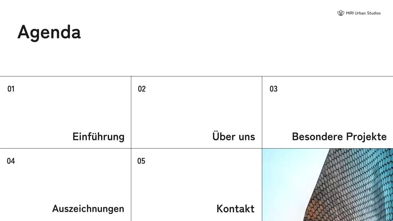 Schwarz-weißes Portfolio moderner Architektur