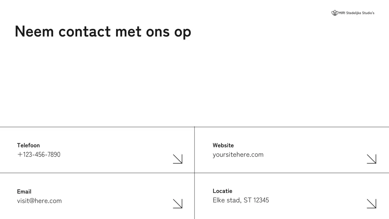 Zwart-wit portfolio moderne architectuur