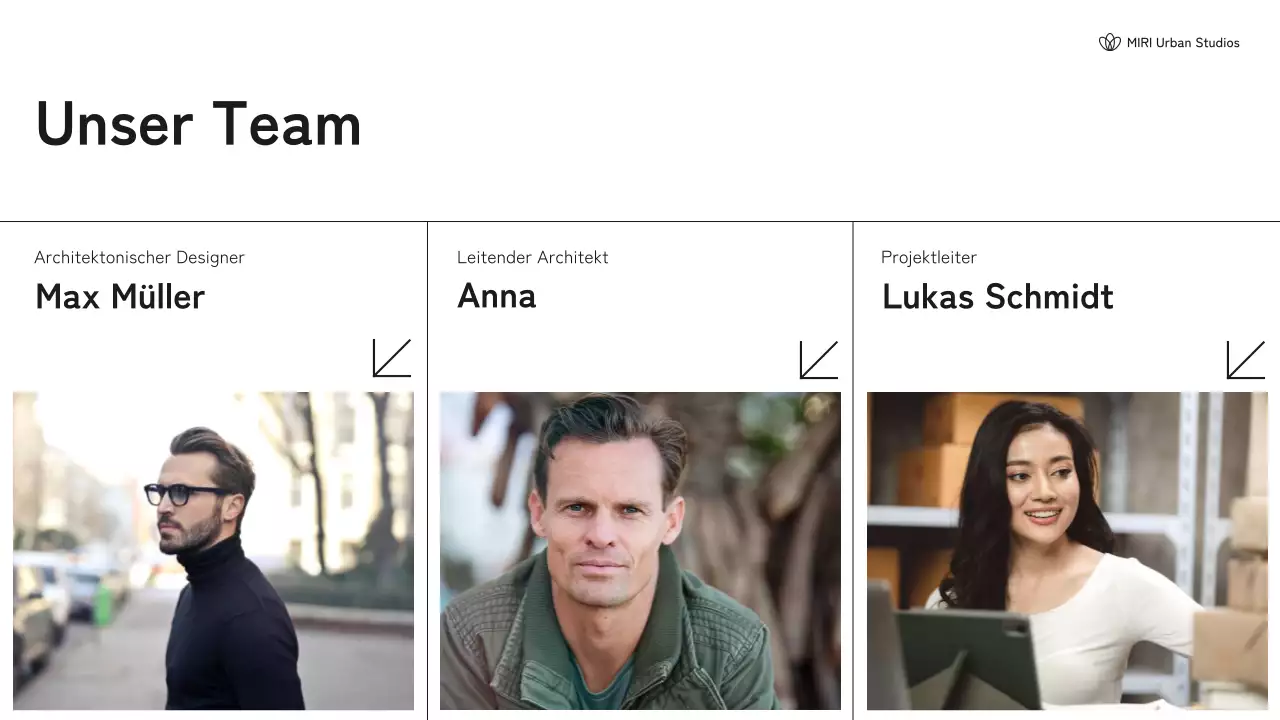 Schwarz-weißes Portfolio moderner Architektur