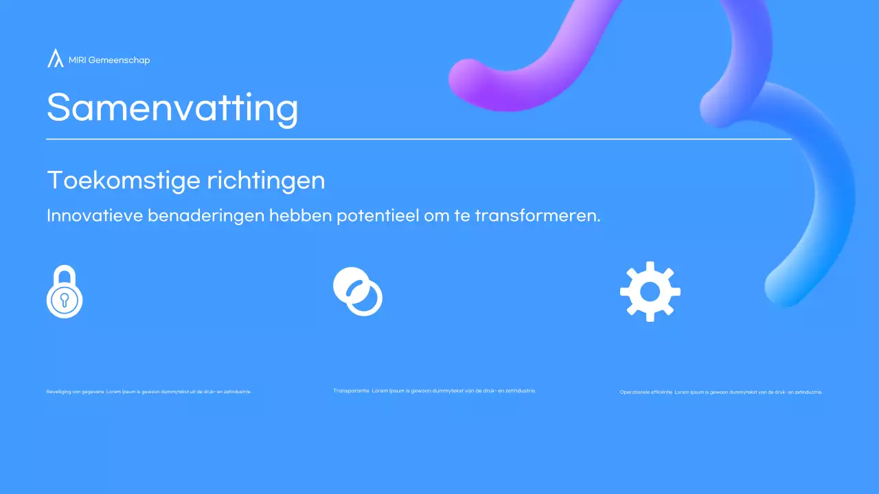 Moderne conferentiepresentatie crème en 3d vormen in kleur