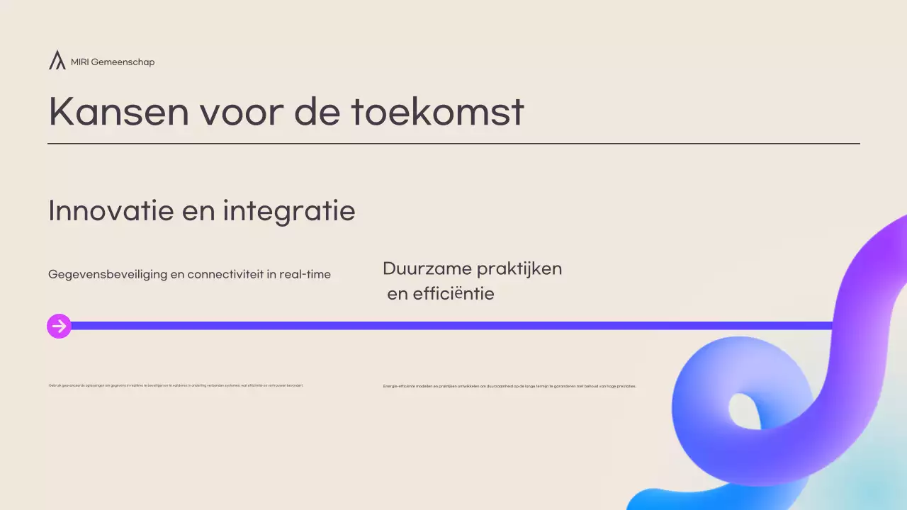 Moderne conferentiepresentatie crème en 3d vormen in kleur