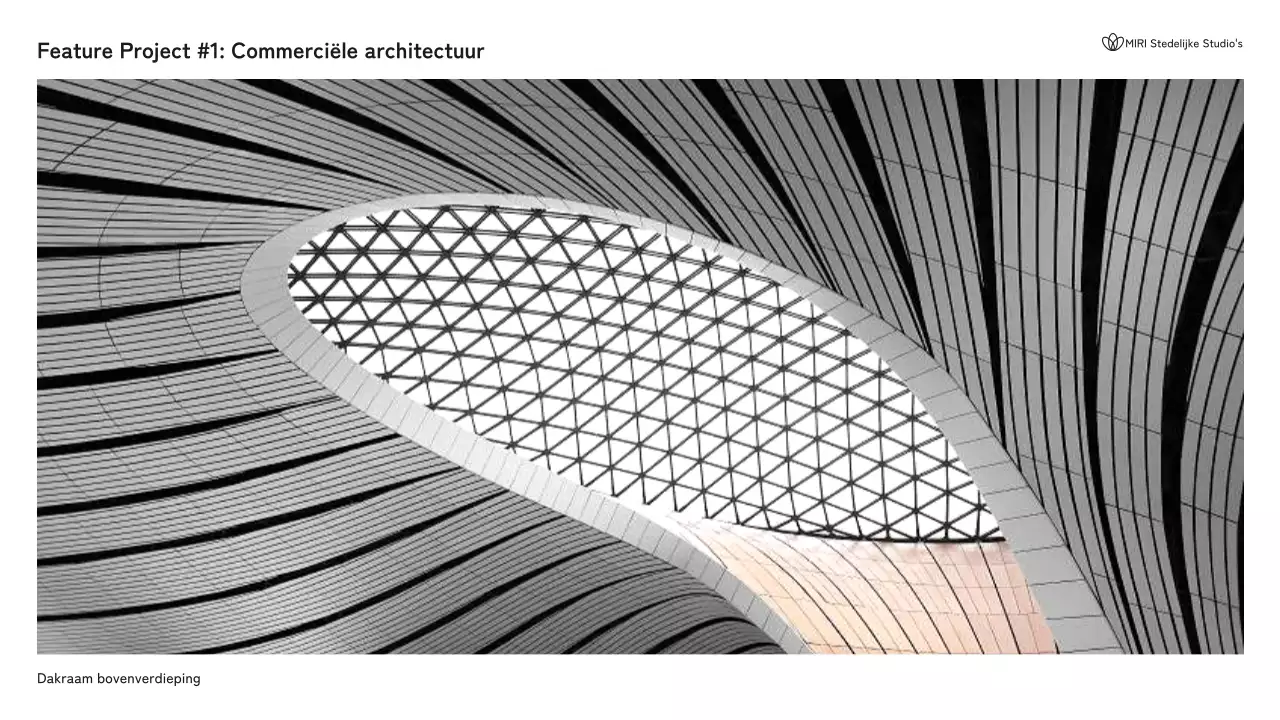 Zwart-wit portfolio moderne architectuur