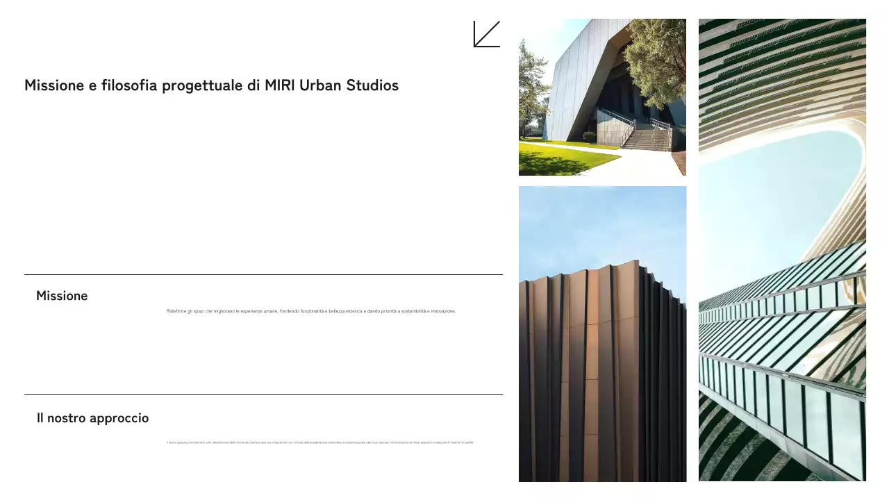 Portfolio di architettura moderna in bianco e nero