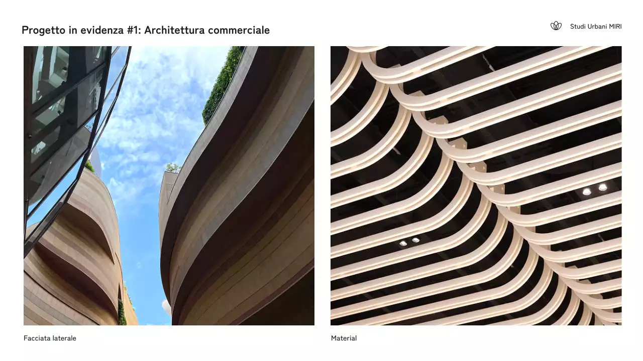 Portfolio di architettura moderna in bianco e nero