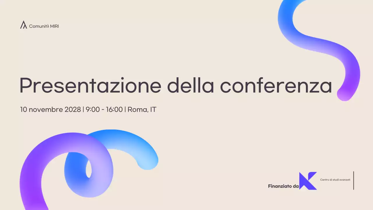 Moderne presentazioni di conferenze in crema e forme 3d a colori