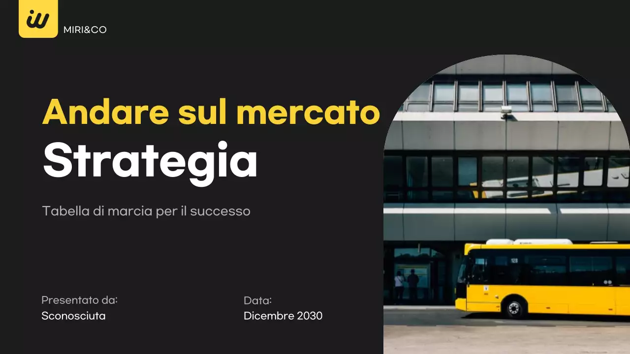 Piano aziendale nero moderno