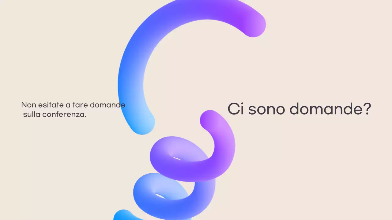 Moderne presentazioni di conferenze in crema e forme 3d a colori