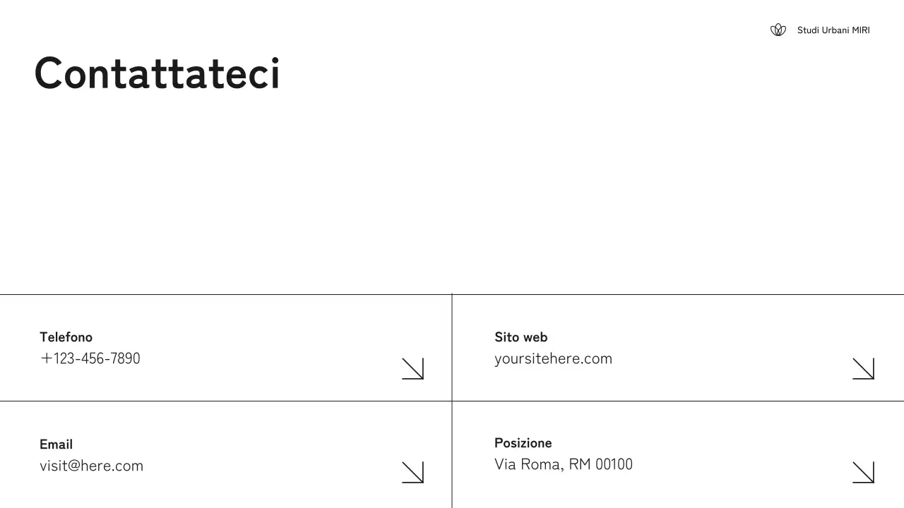 Portfolio di architettura moderna in bianco e nero