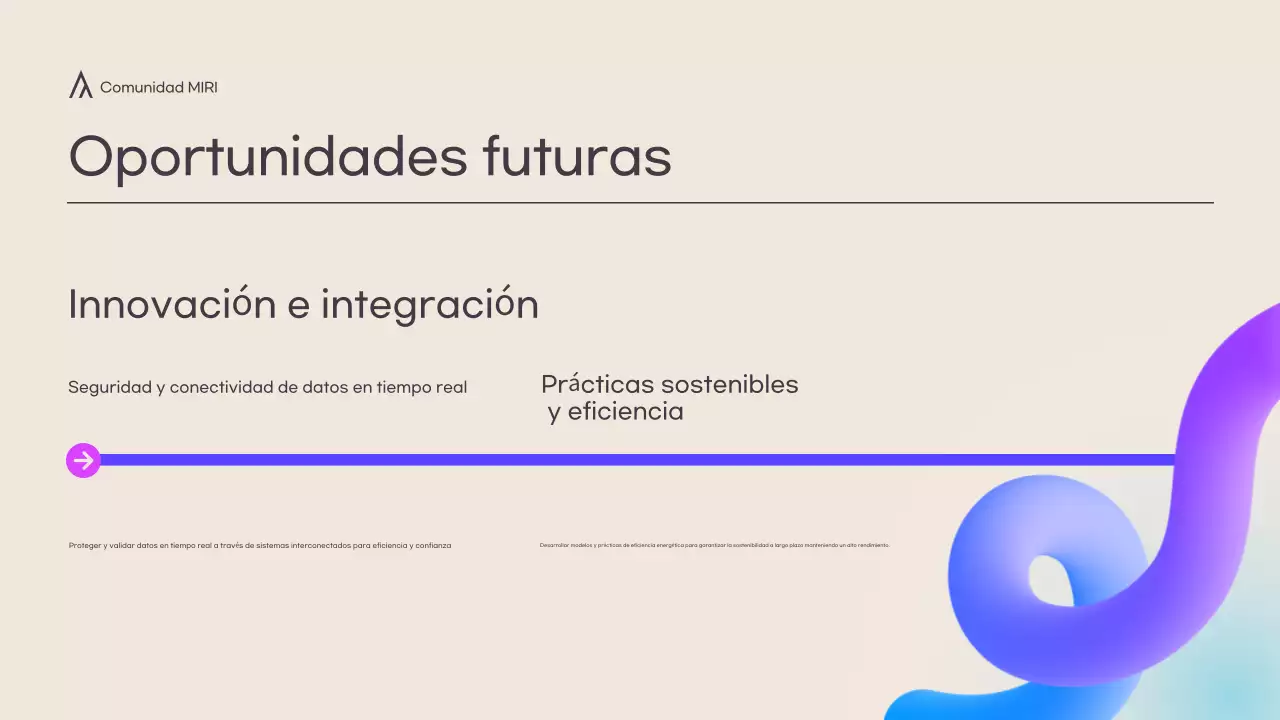 Moderna conferencia de presentación en crema y formas 3d a todo color