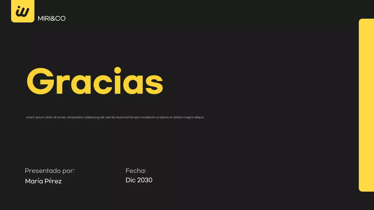 Plan de negocio Black Modern