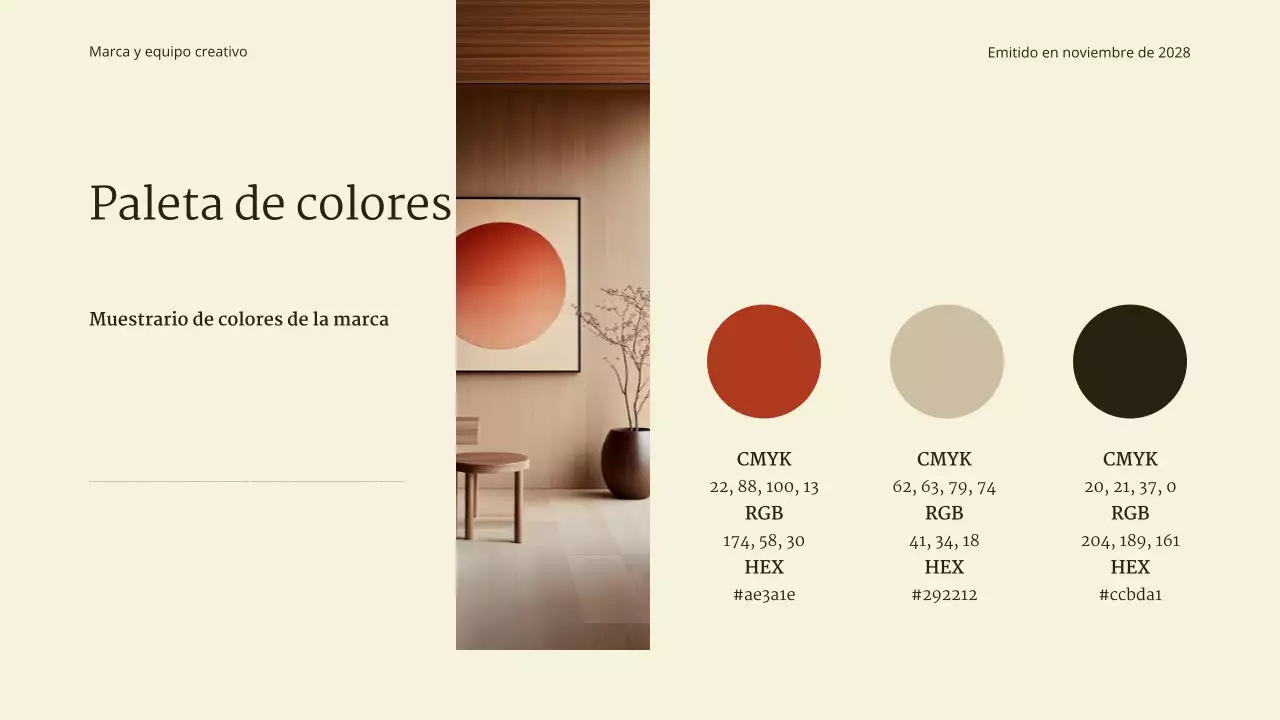 directrices de la marca beige