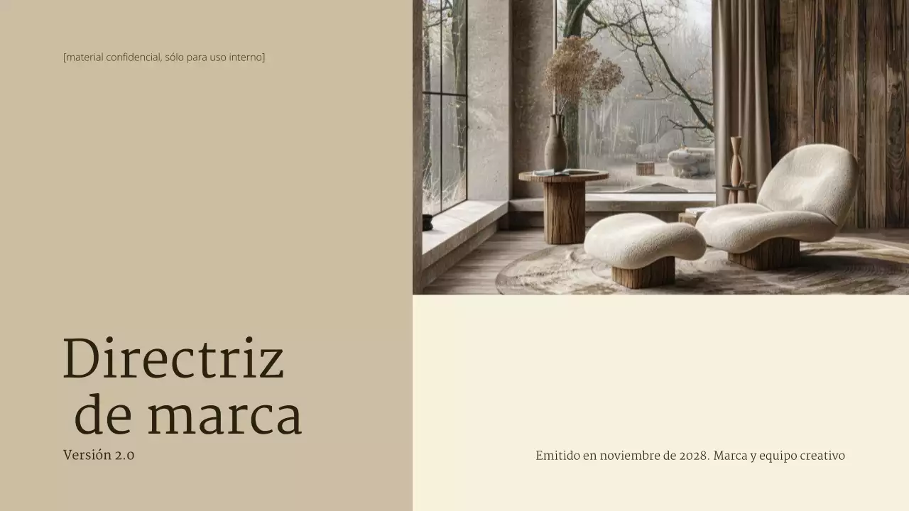 directrices de la marca beige