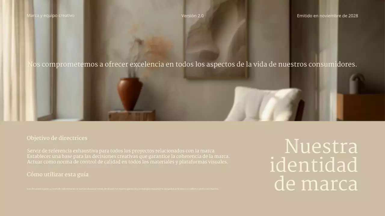 directrices de la marca beige