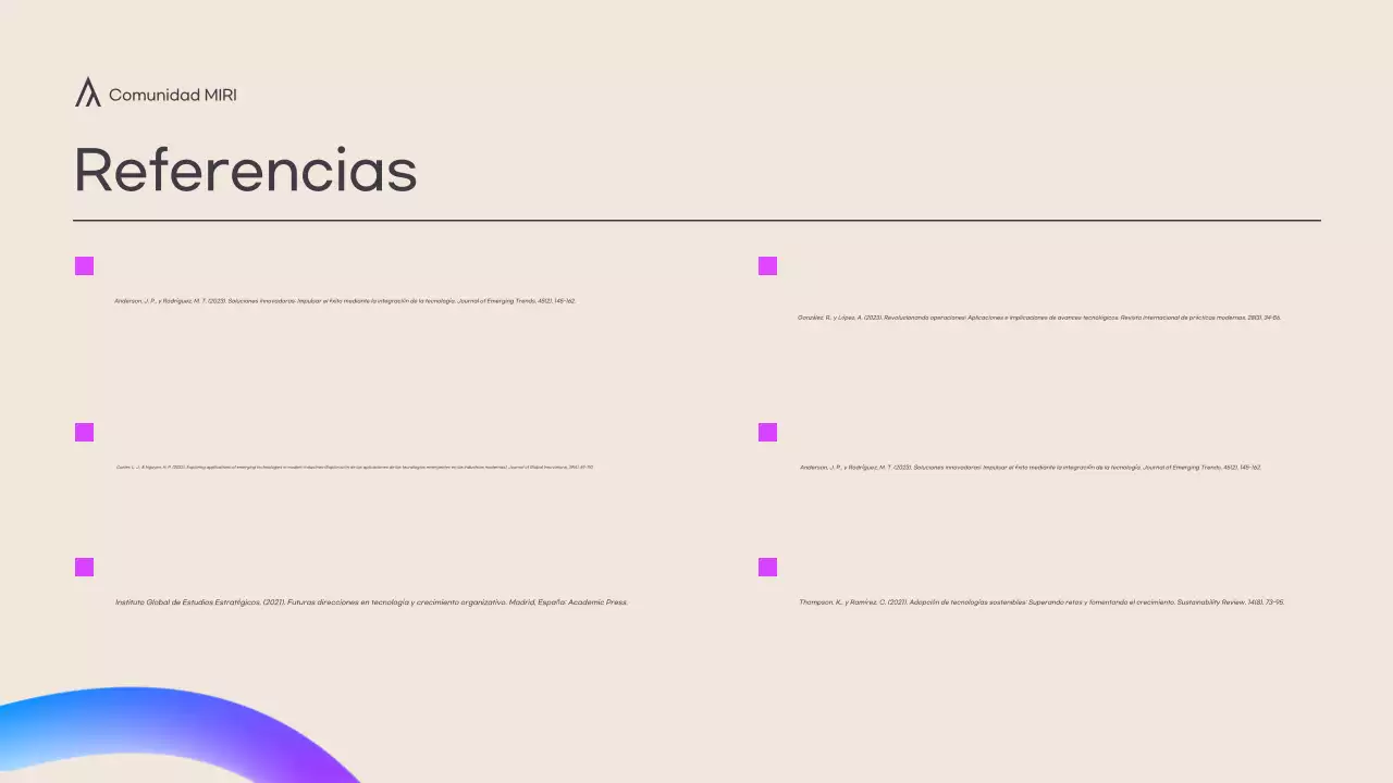 Moderna conferencia de presentación en crema y formas 3d a todo color