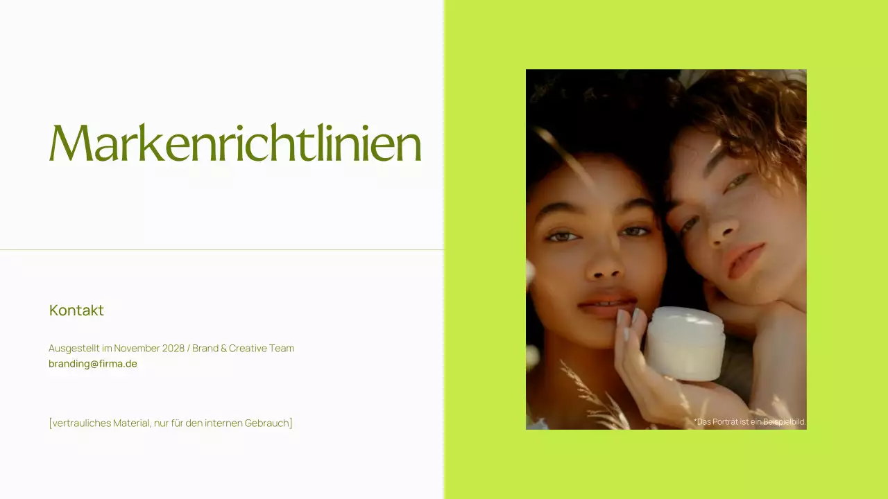 Trendy Bold Brand Guidelines Präsentation