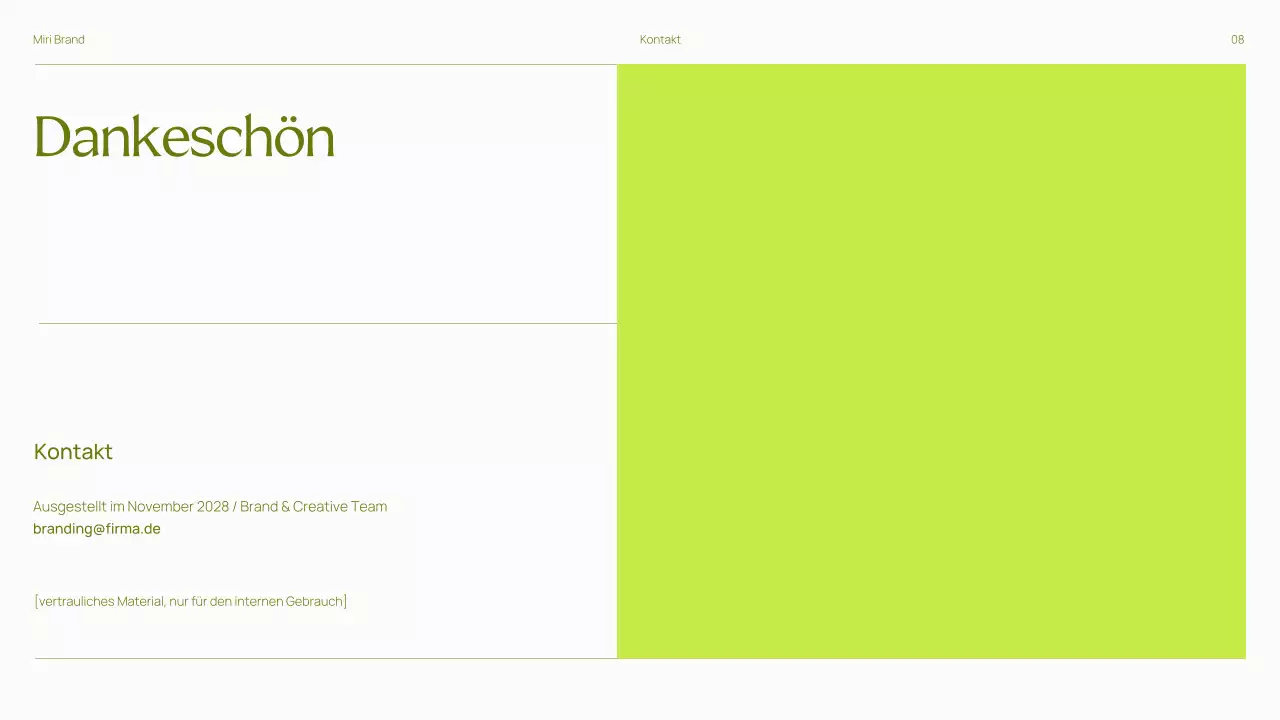 Trendy Bold Brand Guidelines Präsentation