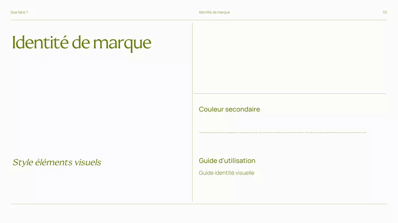 Lignes directrices de la marque Trendy Bold Présentation