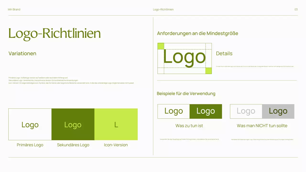 Trendy Bold Brand Guidelines Präsentation