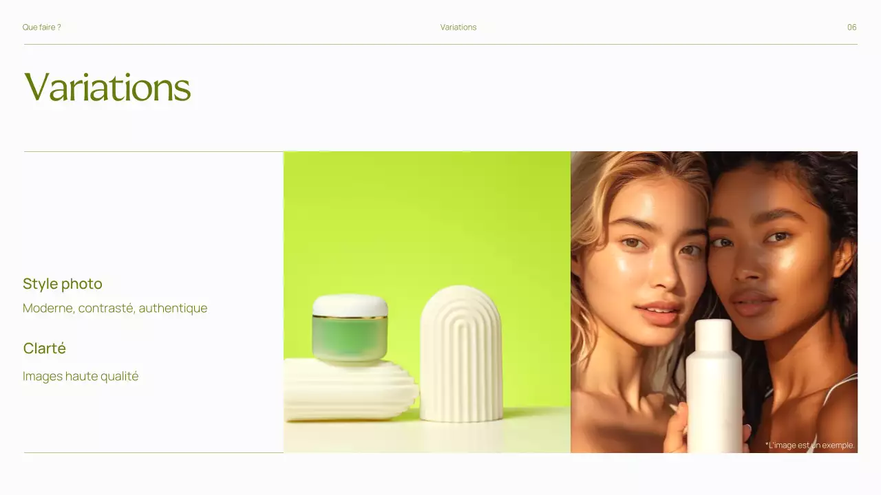 Lignes directrices de la marque Trendy Bold Présentation