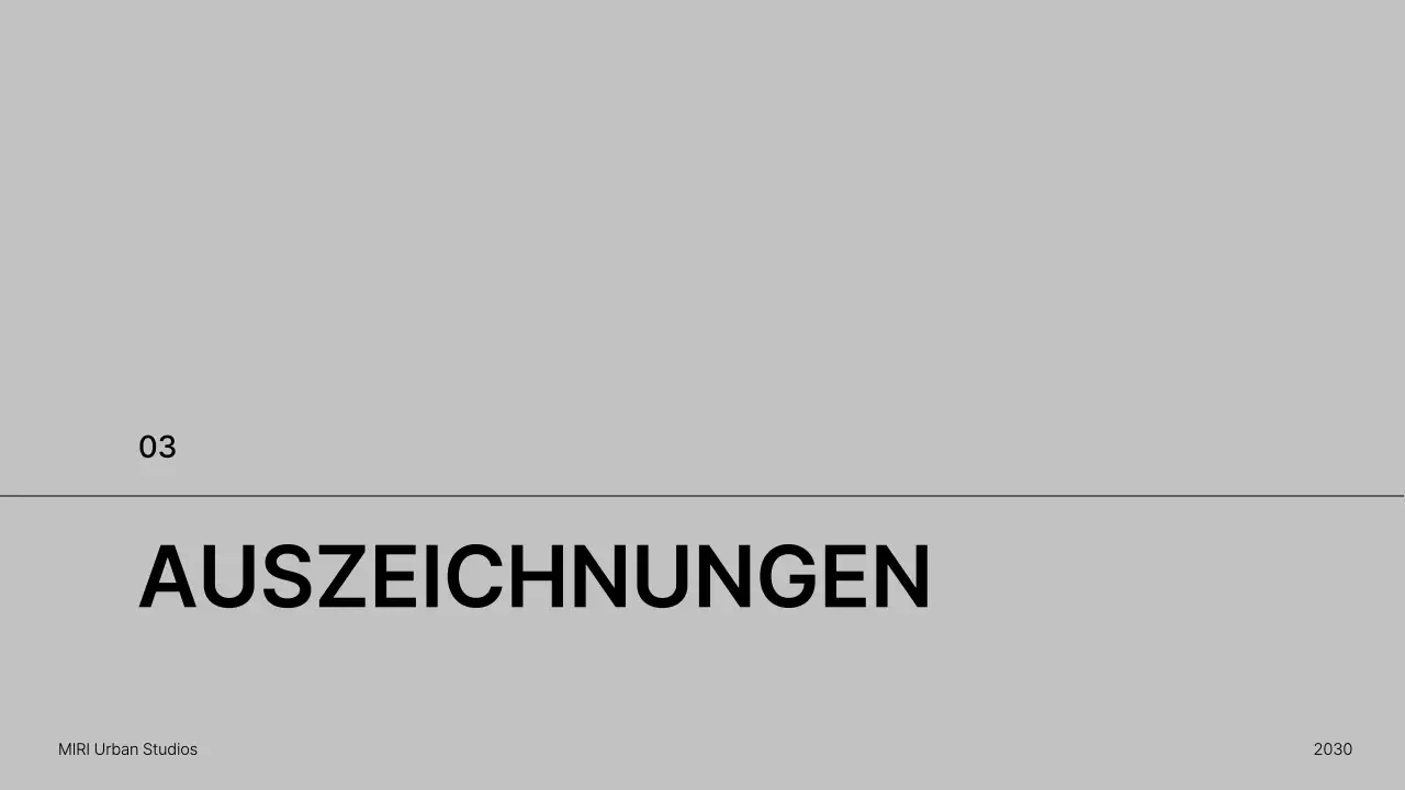 Minimalistische Architektur-Portfolio-Präsentation