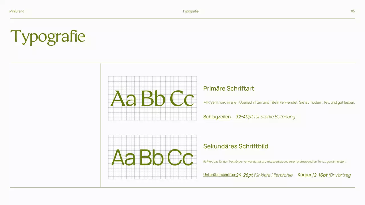 Trendy Bold Brand Guidelines Präsentation