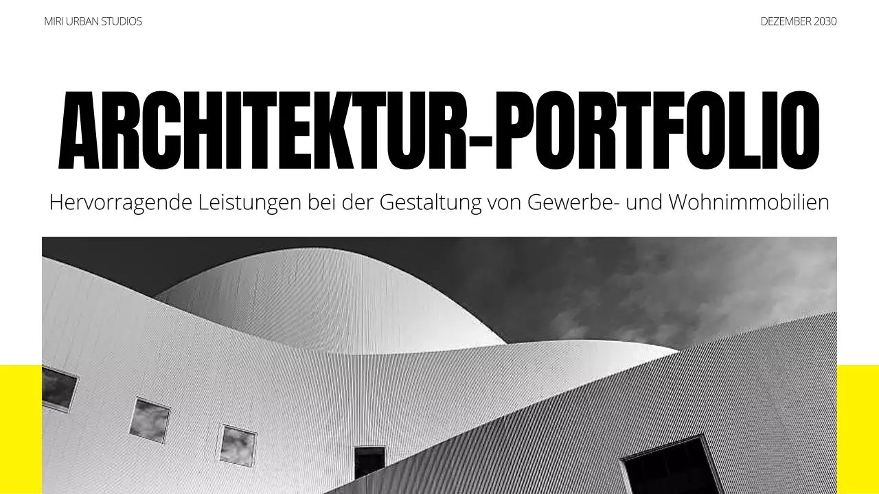 schwarz moderne architektur portfolio