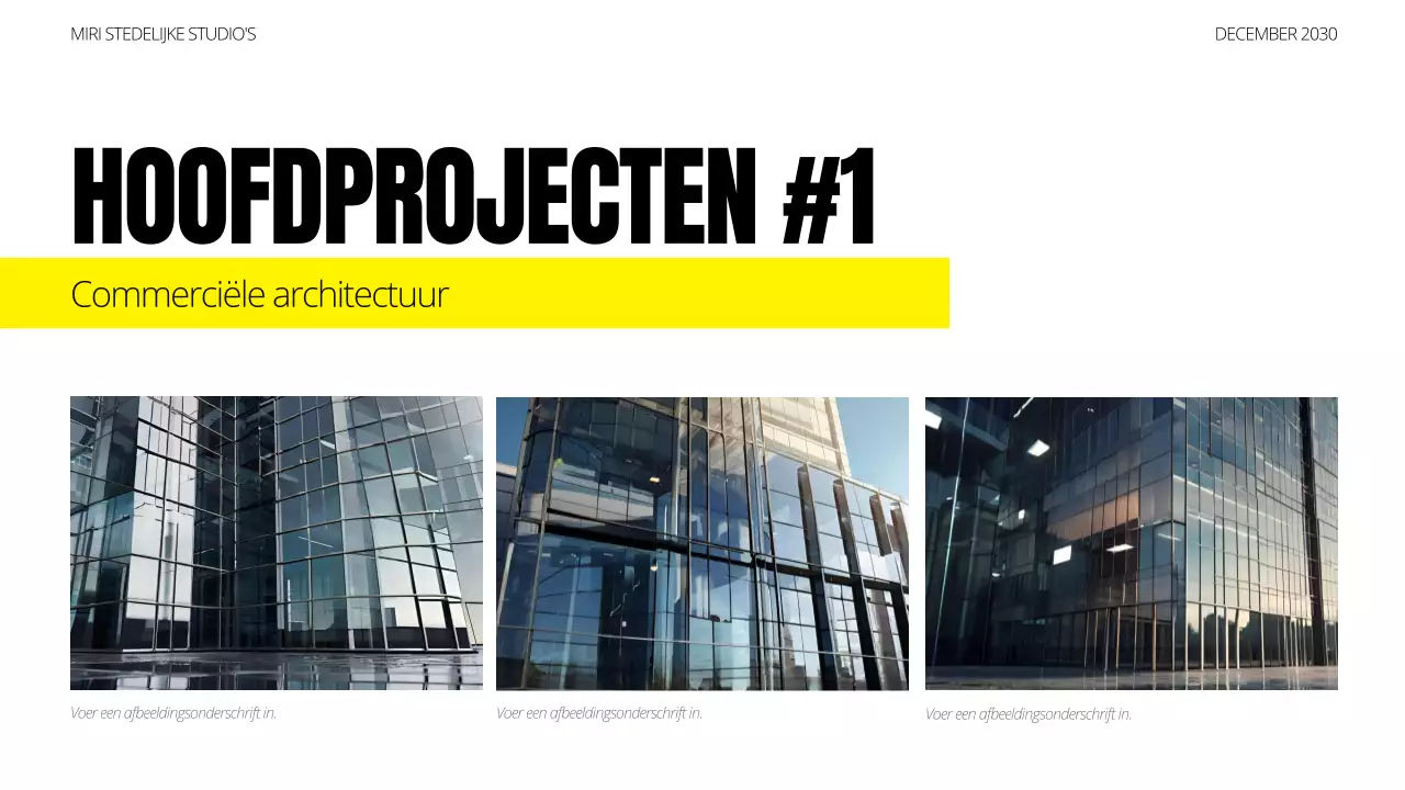 portfolio zwarte moderne architectuur