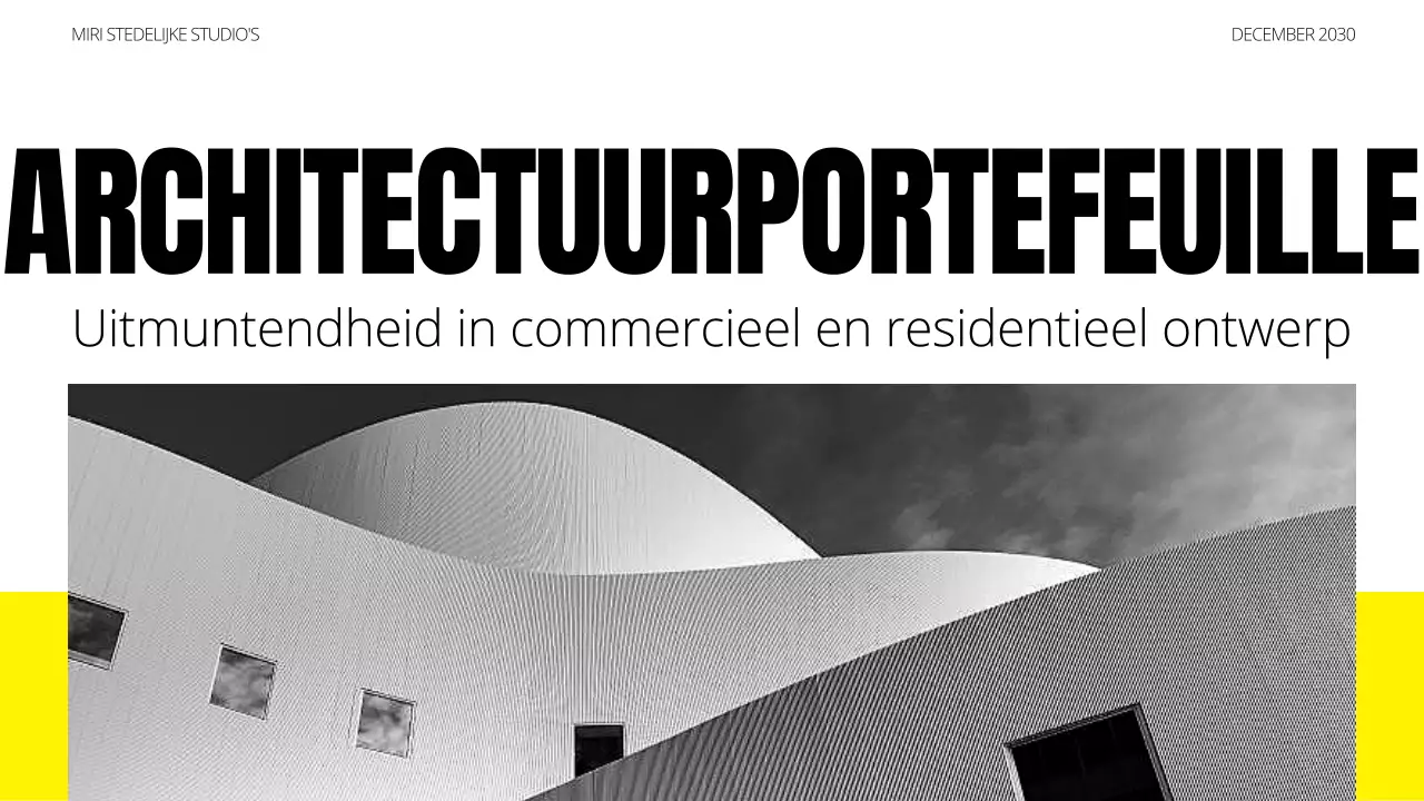 portfolio zwarte moderne architectuur