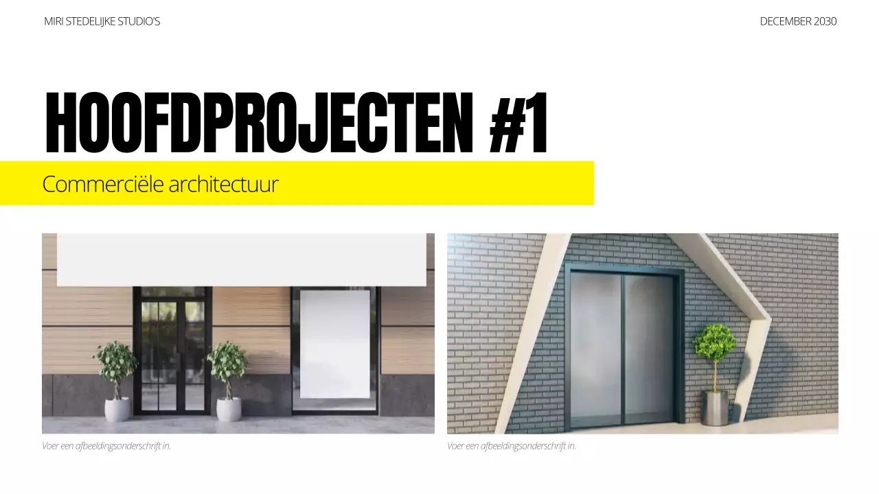 portfolio zwarte moderne architectuur