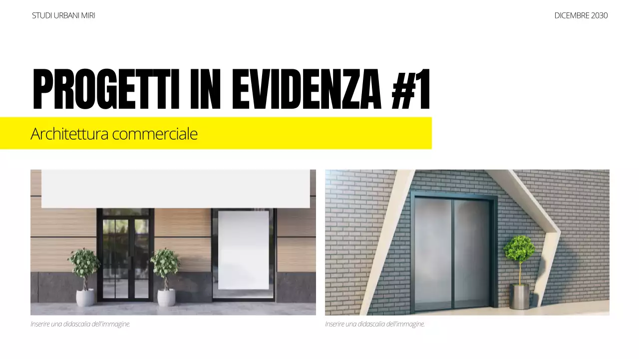 portfolio di architettura moderna nera
