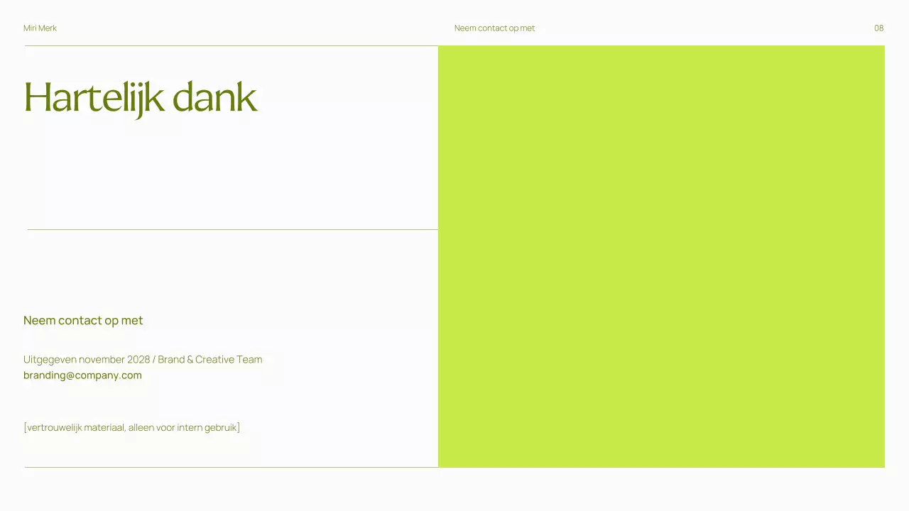 Presentatie Hippe Stoute Merkrichtlijnen