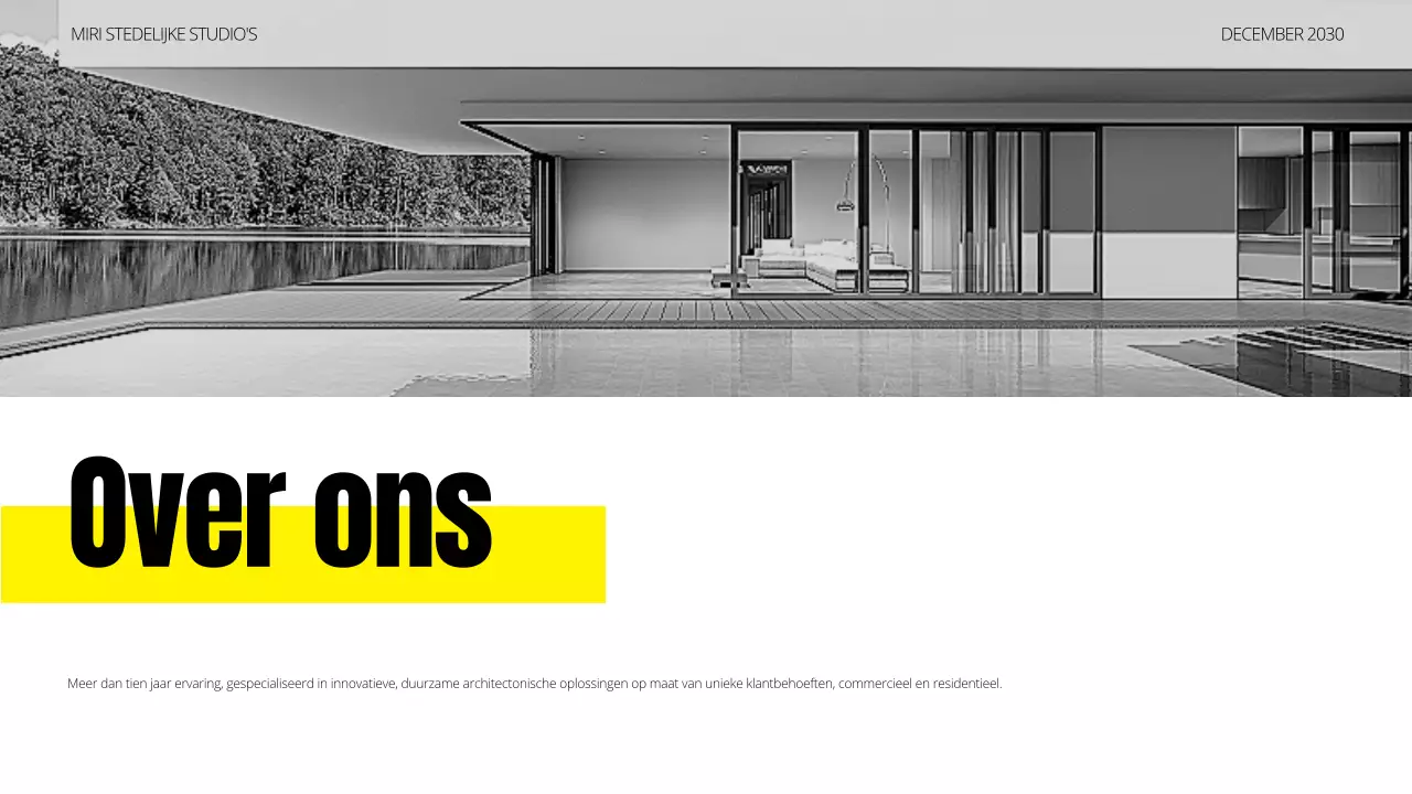 portfolio zwarte moderne architectuur