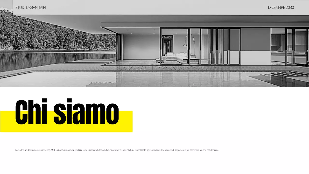 portfolio di architettura moderna nera