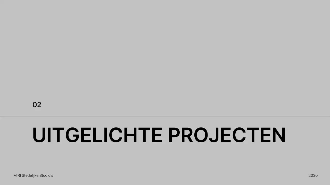 Presentatie minimalistische architectuurportefeuille
