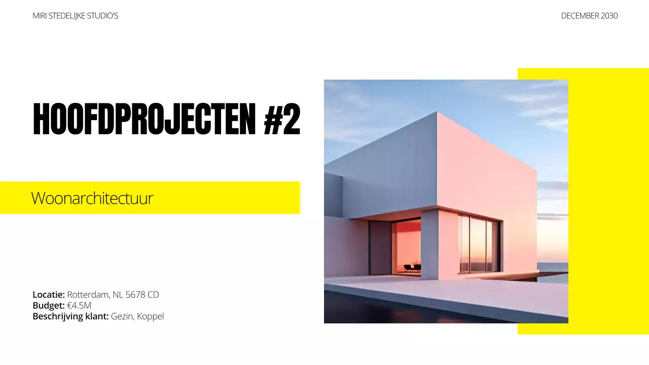 portfolio zwarte moderne architectuur