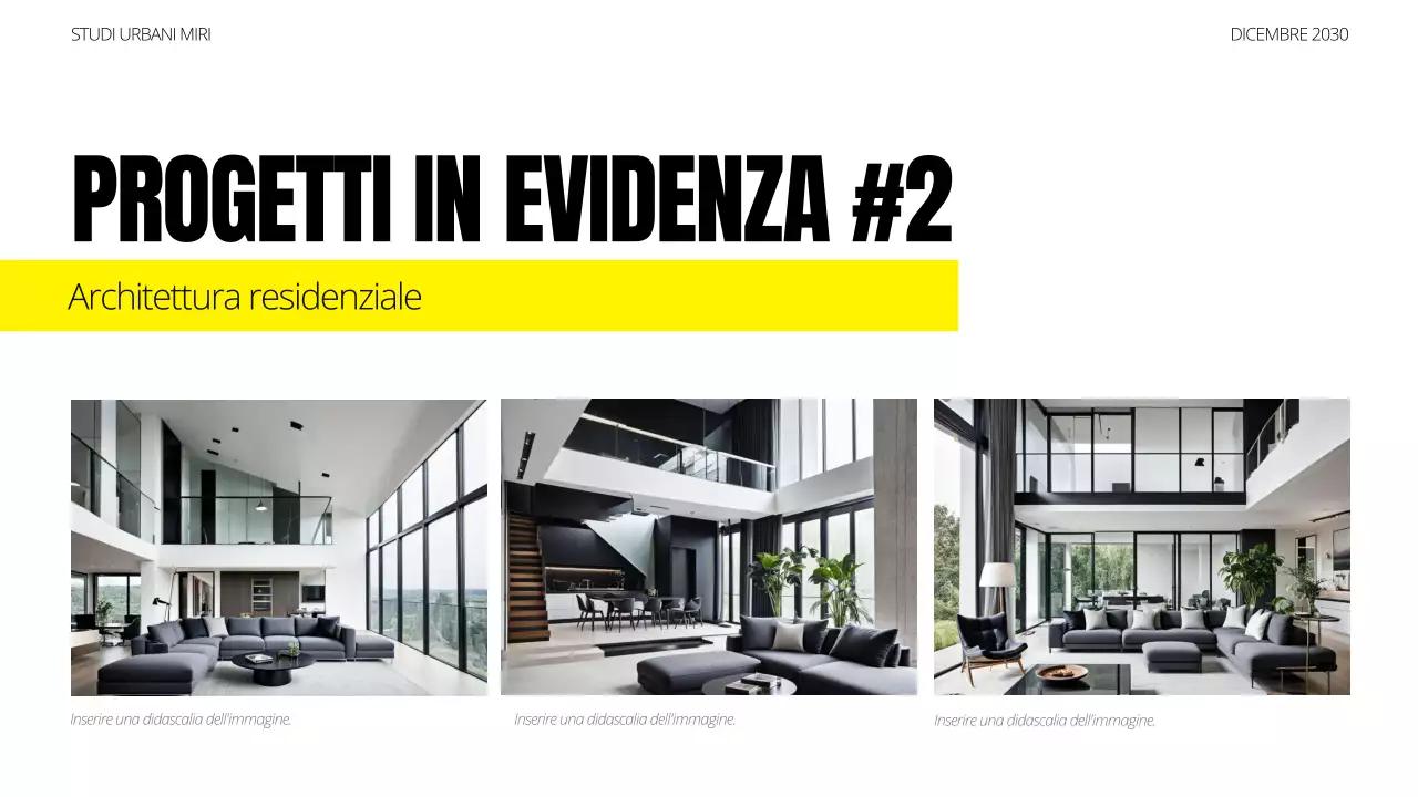 portfolio di architettura moderna nera