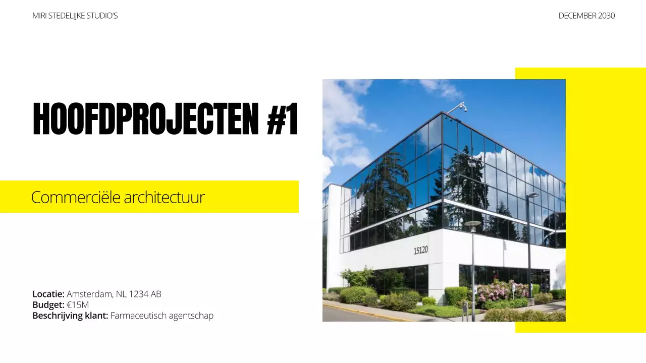 portfolio zwarte moderne architectuur