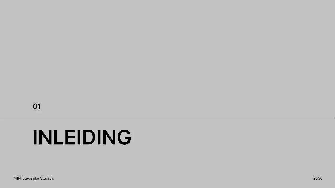 Presentatie minimalistische architectuurportefeuille