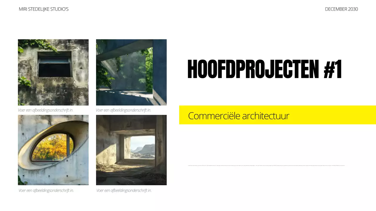 portfolio zwarte moderne architectuur